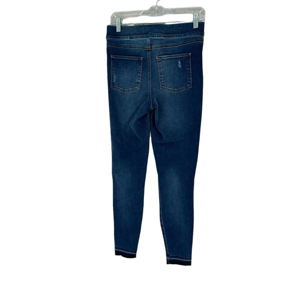 Spanx Distressed Denim Skinny Jean Leggings, Medium - Picture 4 of 9